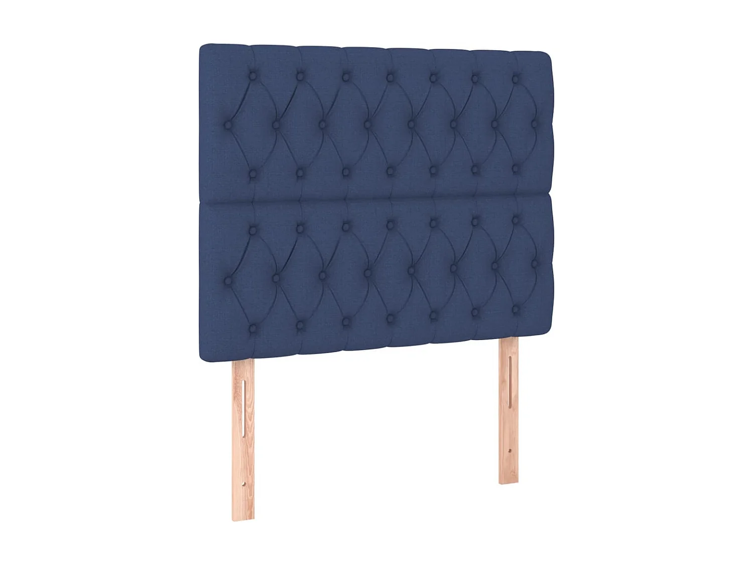 Tête de Lit | Panneau de tête pour lit Moderne à LED Bleu 90x7x118/128 cm Tissu
