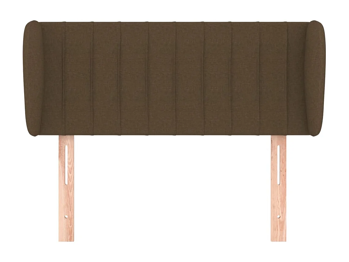 Mueble cabecero | Cabezal de cama | Cabecero de tela gris oscuro 103x23x78/88 cm