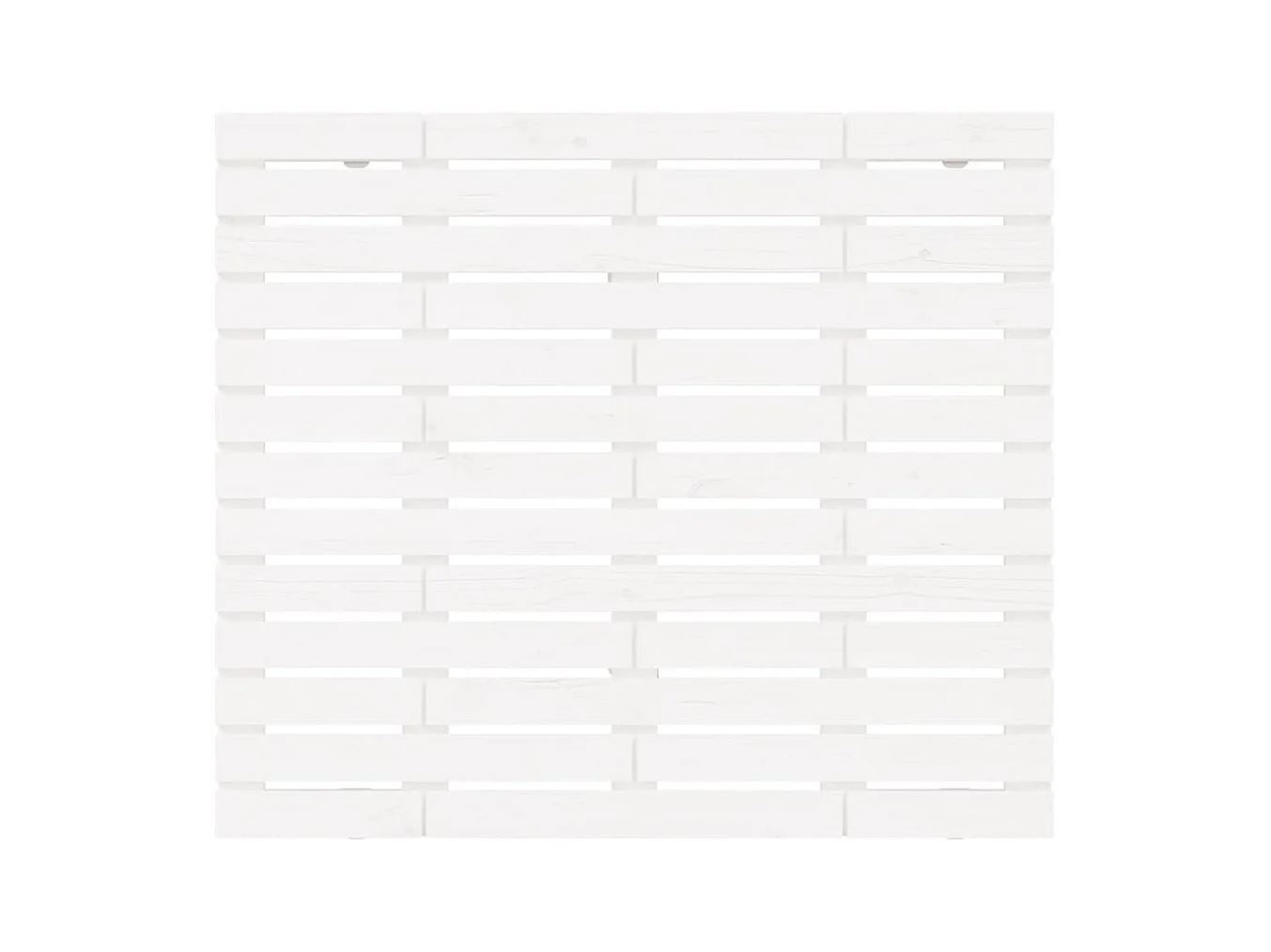 Cabecero cama | Cabezal de cama | Mueble de cabecero de pared madera maciza pino blanco 106x3x91,5 cm