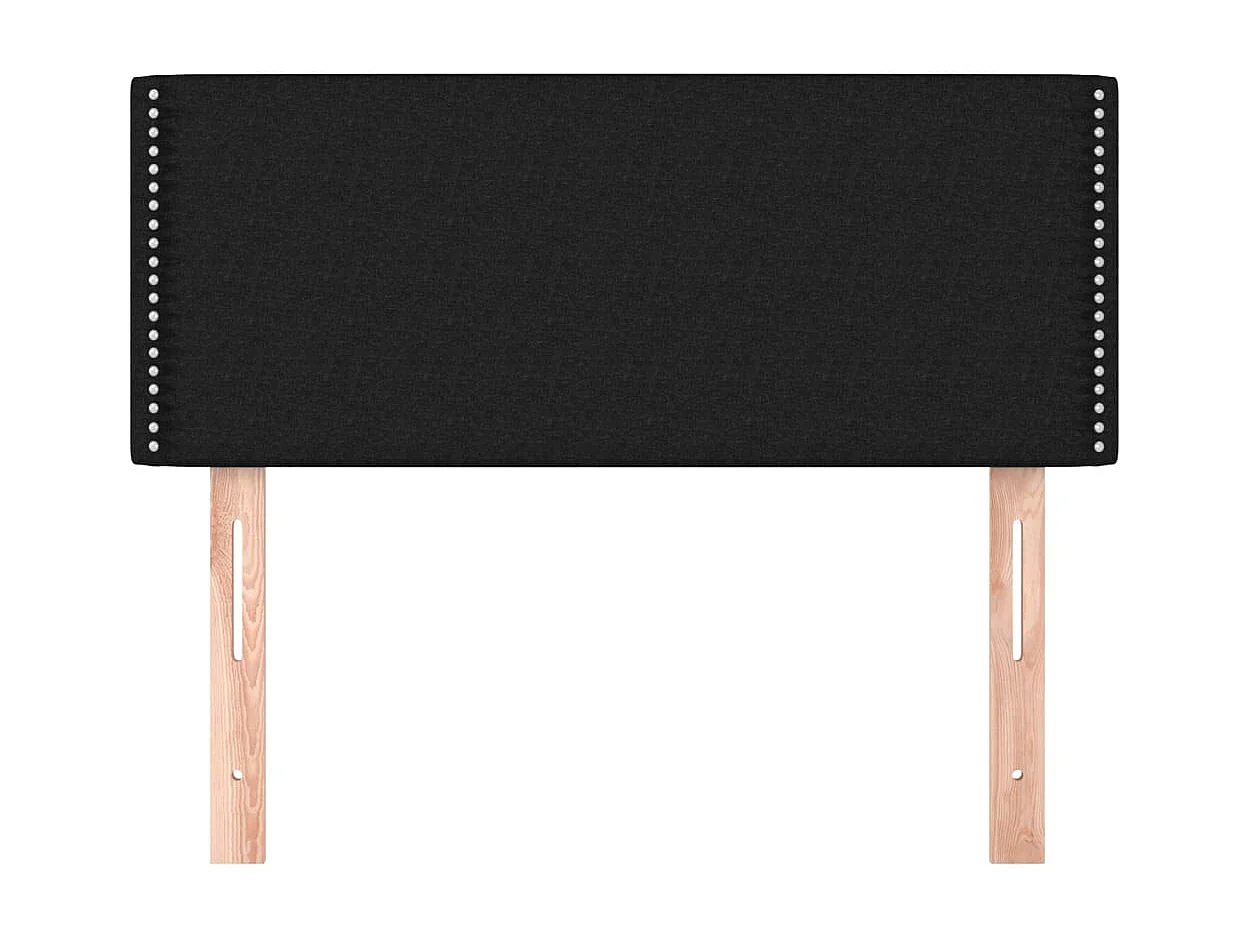 Tête de Lit | Panneau de tête pour lit Moderne Noir 100x5x78/88 cm Tissu
