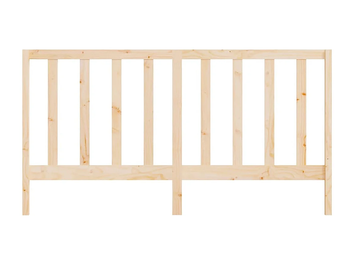 Cabecero de Cama | Cabezal de cama | Mueble de cabecero madera maciza de pino 206x4x100 cm