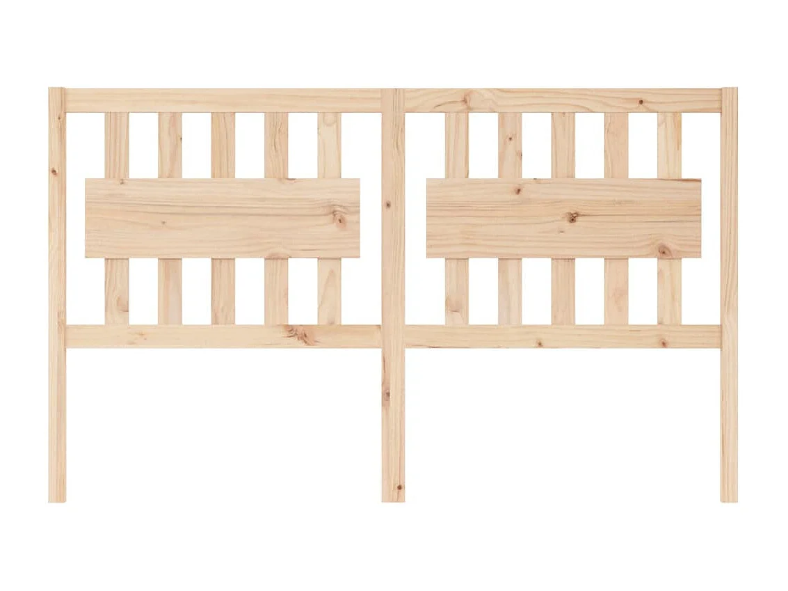 Cabecero de Cama | Cabezal de cama | Mueble de cabecero madera maciza de pino 165,5x4x100 cm