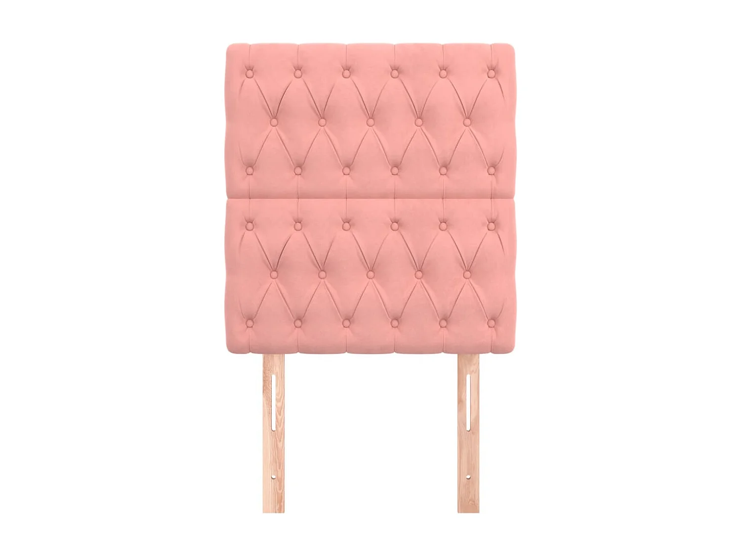 Cabeceros | Cabezal de cama | Mueble de cabecero 2 unidades de terciopelo rosa 80x7x78/88 cm