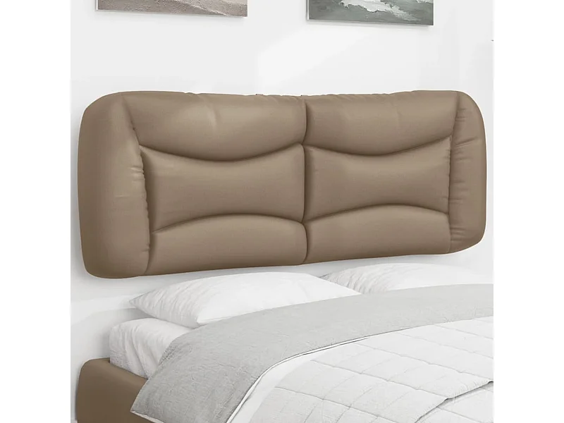 Tête de lit | Coussin de tête de lit | Tête de lit décoratif cappuccino 140 cm similicuir