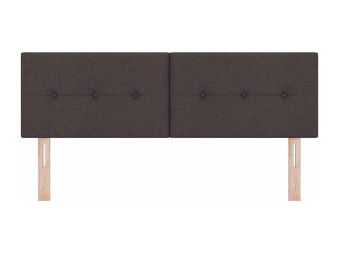 Tête de Lit | Panneau de tête pour lit Moderne avec Tête de Lit | Panneau de tête pour lit Moderne Marron foncé 140 cm tissu
