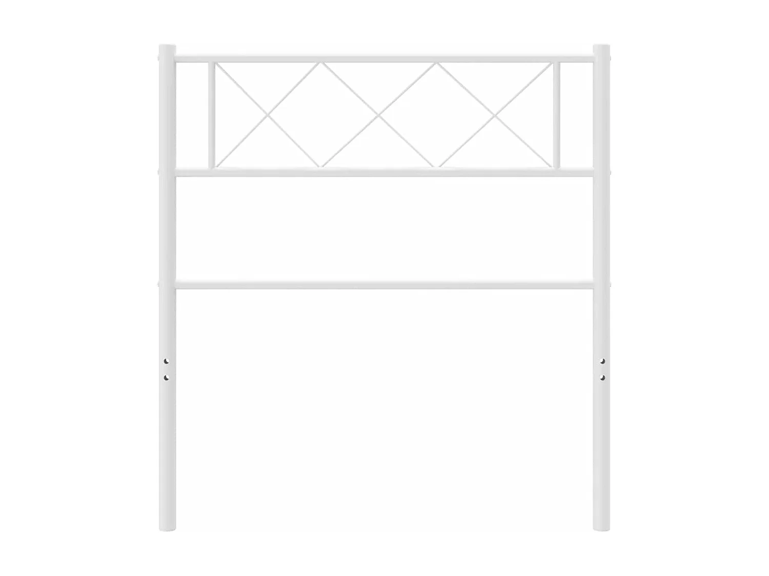 Tête de Lit | Panneau de tête pour lit Moderne métal blanc 100 cm