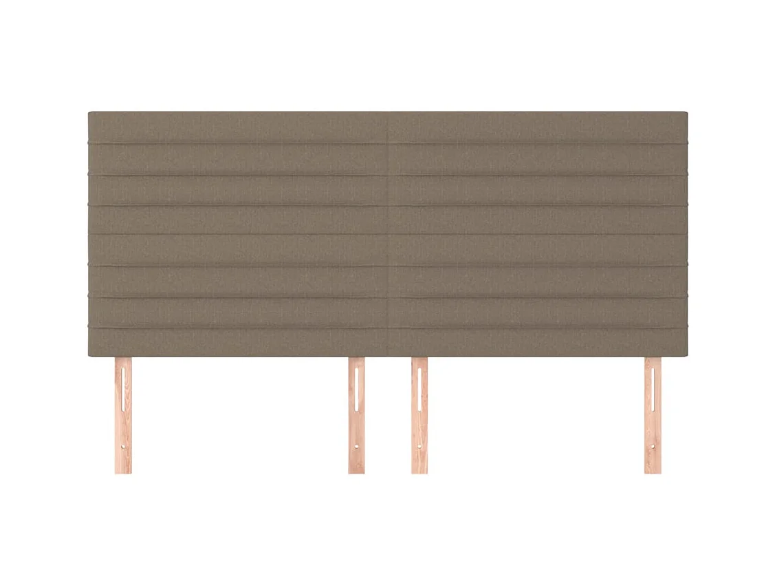 Têtes de lit | Panneaux de tête pour lit Moderne 4 pcs Taupe 80x5x78/88 cm Tissu