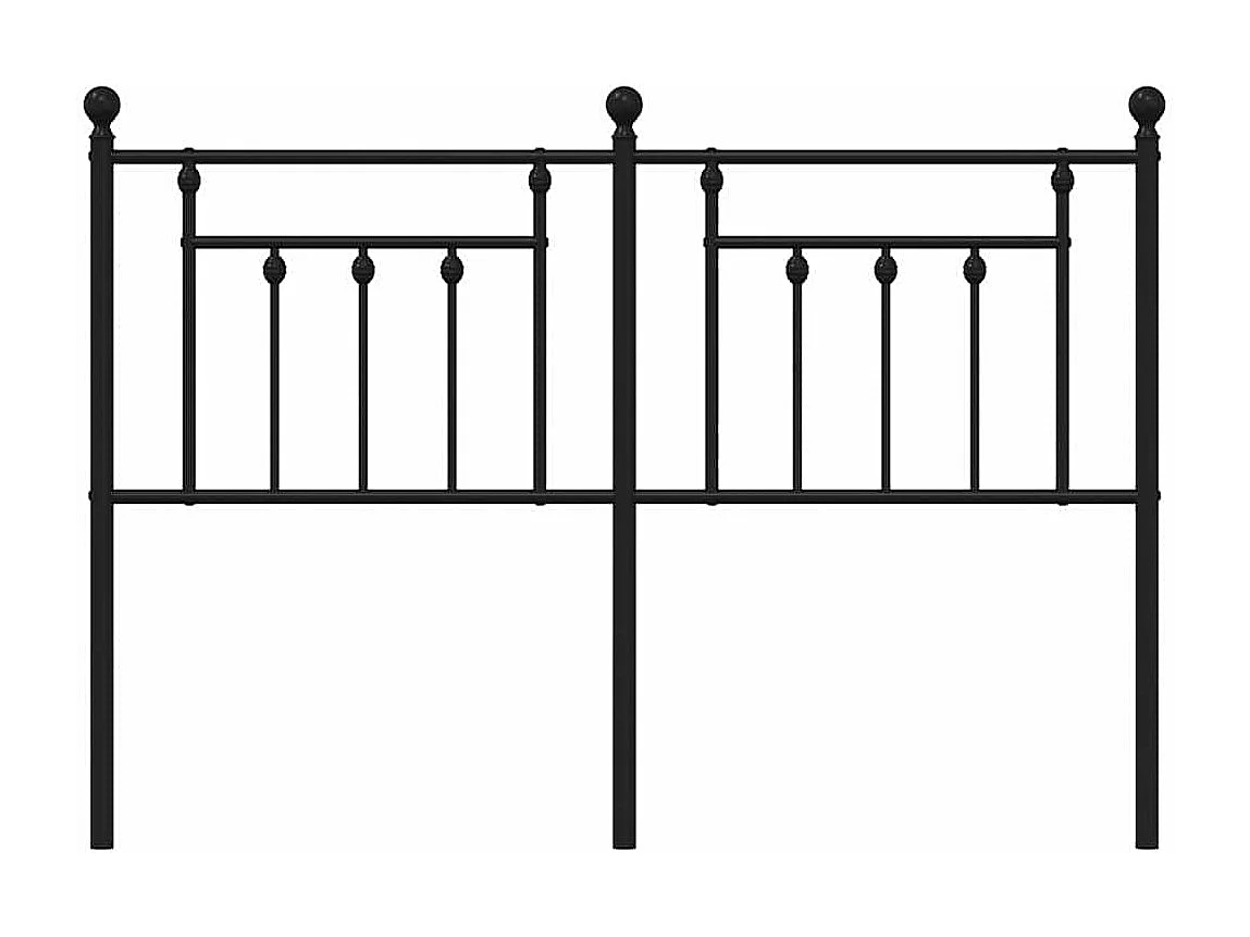 Mueble cabecero | Cabezal de cama | Cabecero de metal negro 150 cm