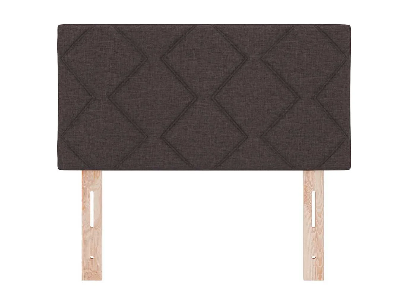 Tête de Lit | Panneau de tête pour lit Moderne en Tissu Geometric Manuel Marron foncé 80 cm tissu