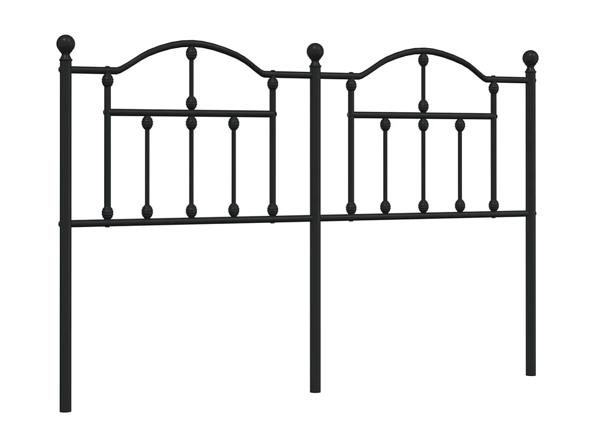 Mueble cabecero | Cabezal de cama | Cabecero de metal negro 140 cm