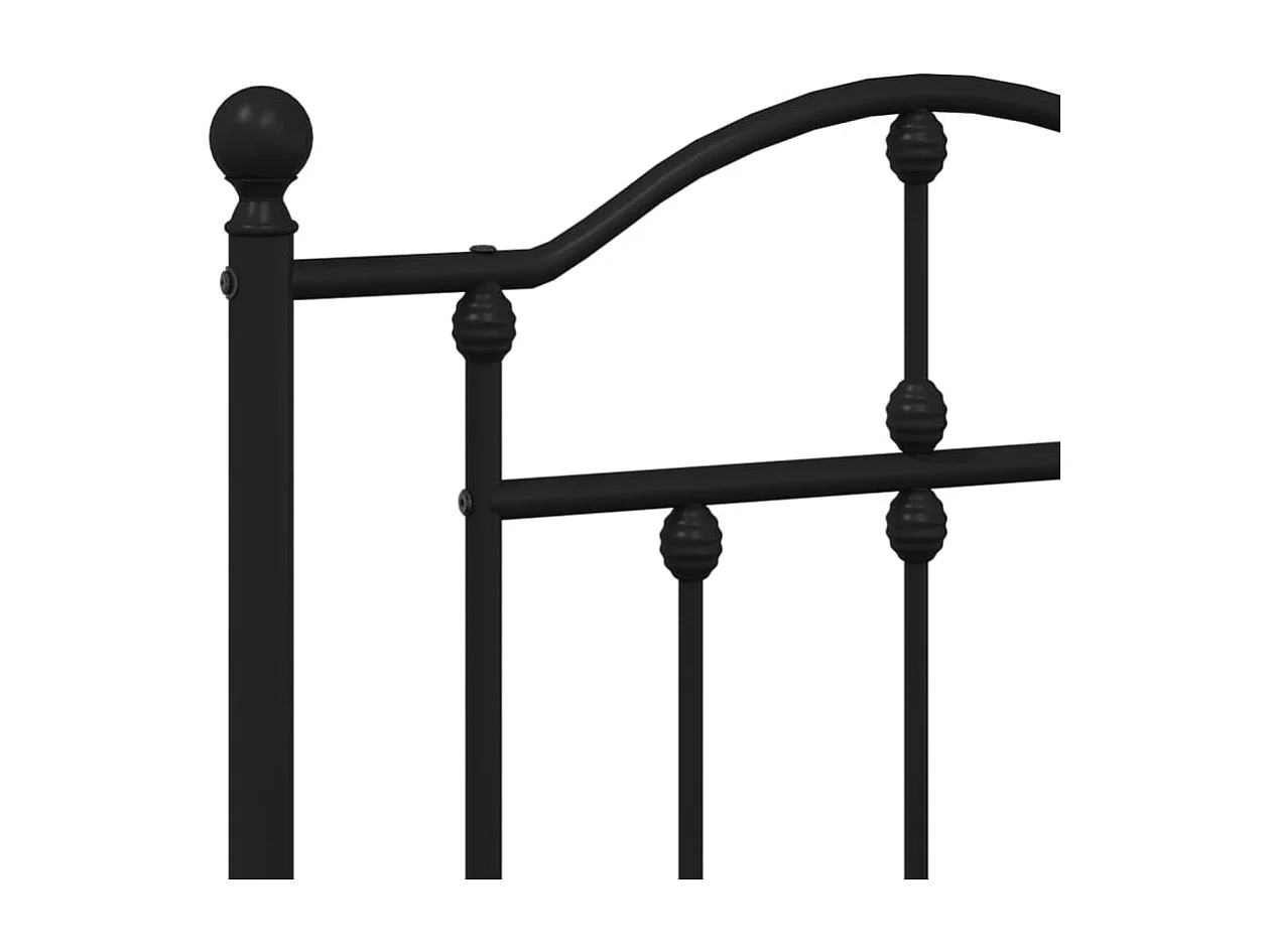 Mueble cabecero | Cabezal de cama | Cabecero de metal negro 140 cm
