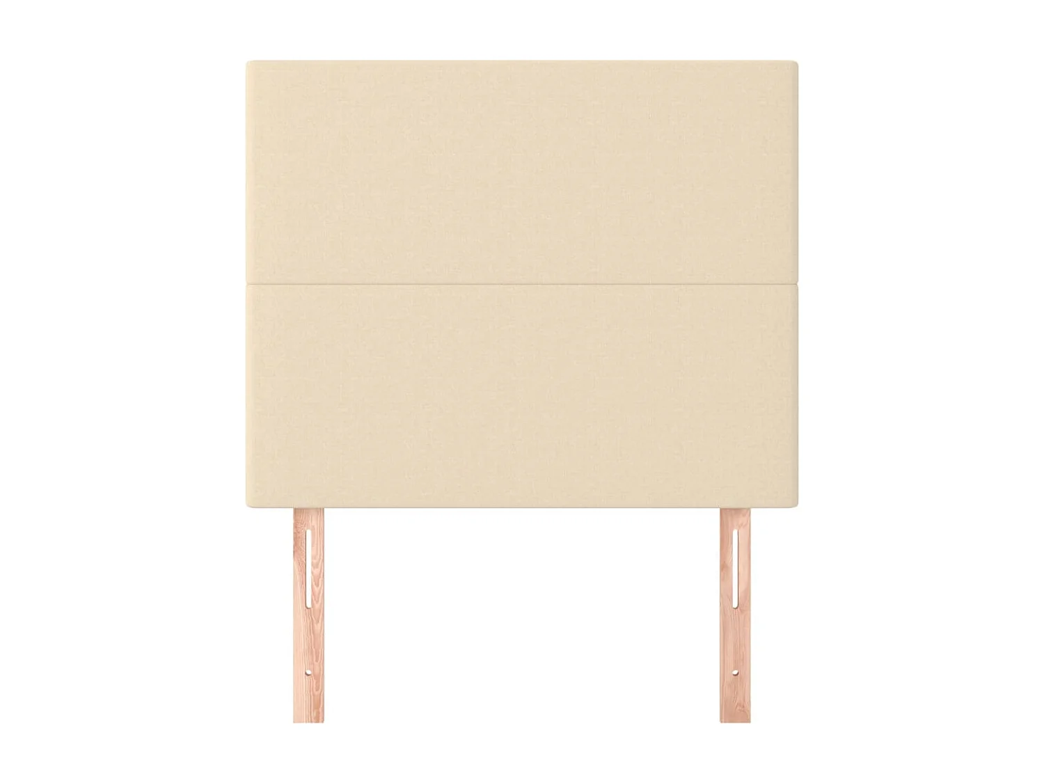 Têtes de lit | Panneaux de tête pour lit Moderne 2 pcs Crème 100x5x78/88 cm Tissu