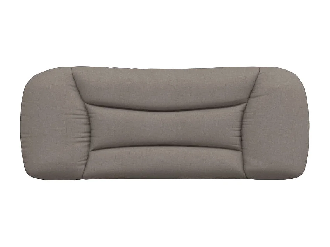 Tête de lit | Coussin de tête de lit | Tête de lit décoratif taupe 100 cm tissu