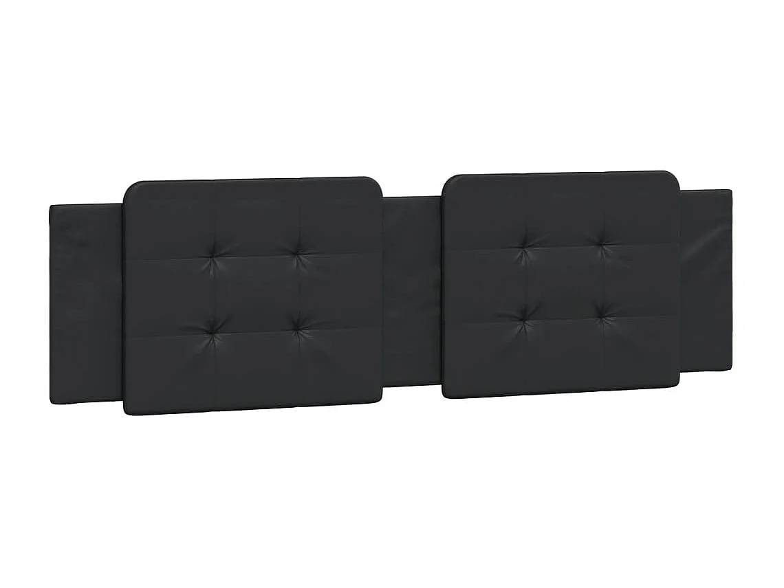 Tête de lit | Coussin de tête de lit | Tête de lit décoratif noir 180 cm similicuir