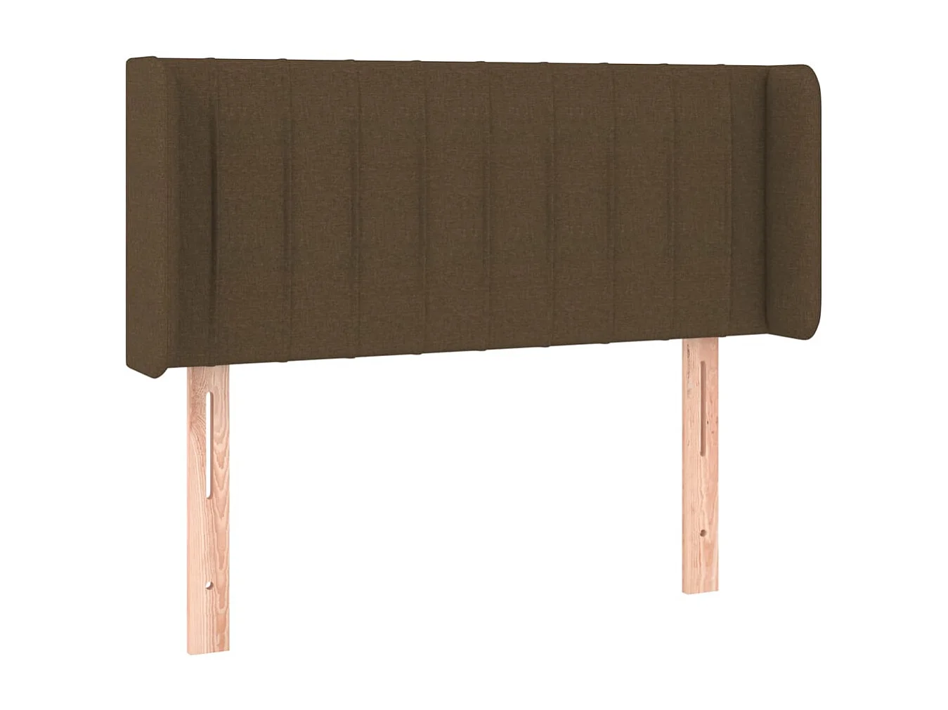 Hoofdbord | Hoofdeinde LED 103x16x78/88 cm stof donkerbruin