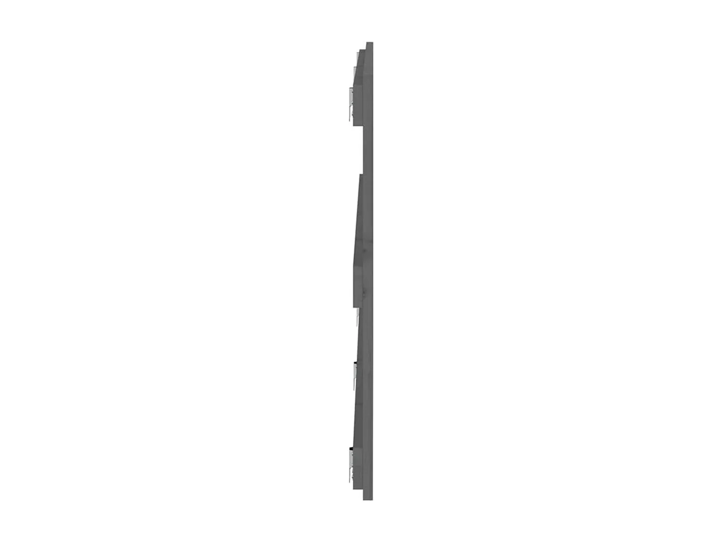 WandHoofdbord | Hoofdeinde 204x3x60 cm massief grenenhout grijs