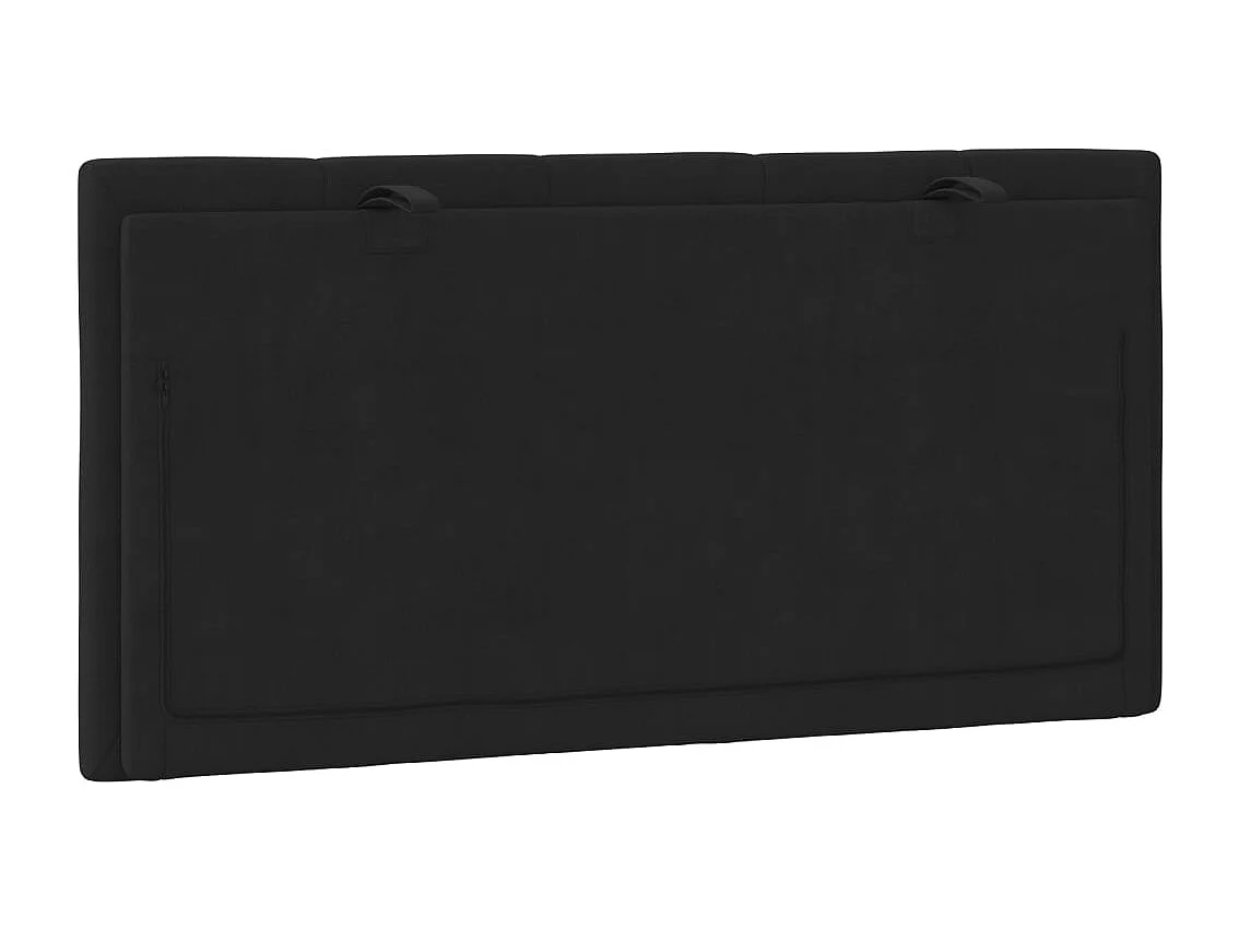 Tête de lit | Coussin de tête de lit | Tête de lit décoratif noir 100 cm velours