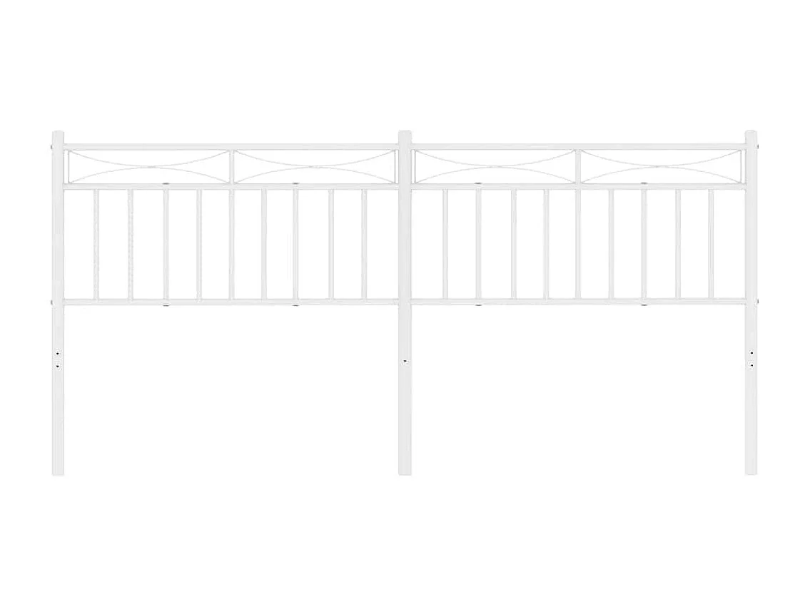 Mueble cabecero | Cabezal de cama | Cabecero de metal blanco 193 cm