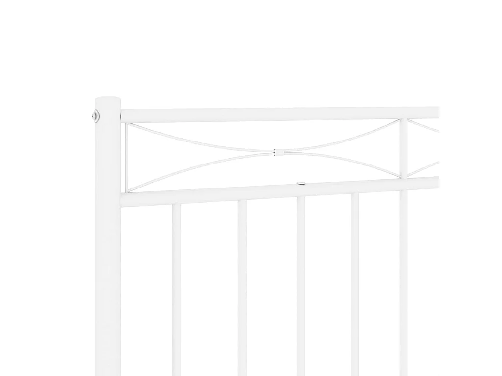 Tête de Lit | Panneau de tête pour lit Moderne métal blanc 193 cm