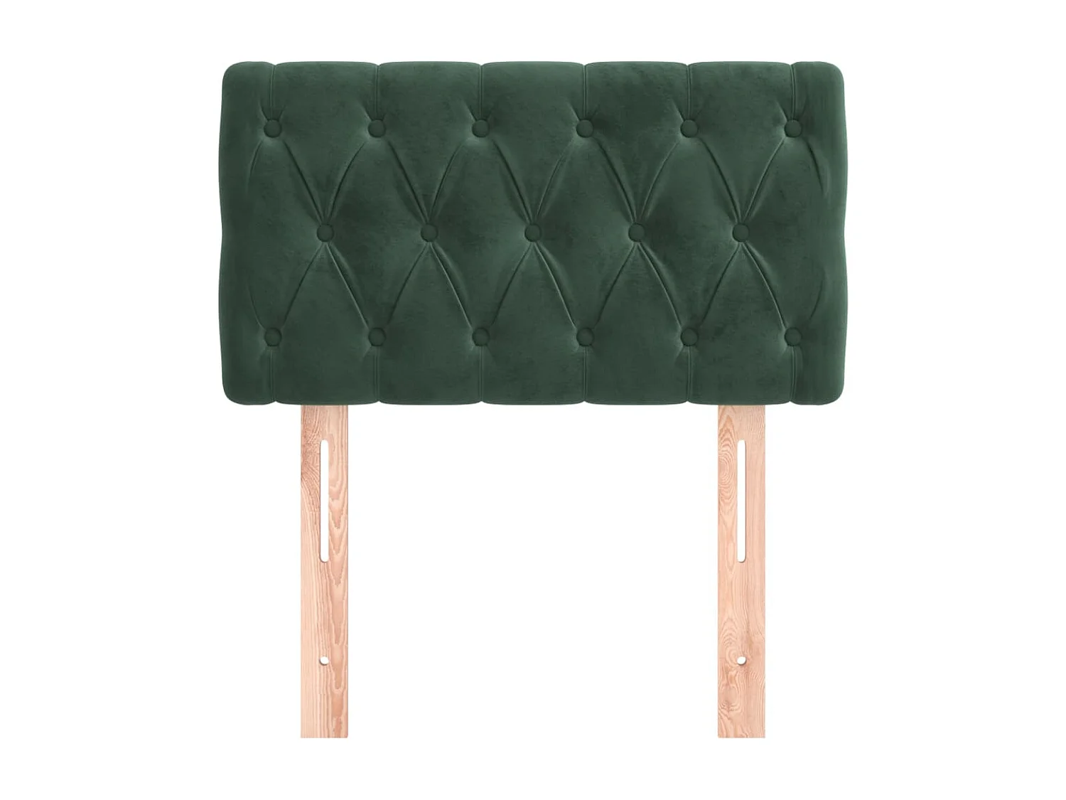 Tête de Lit | Panneau de tête pour lit Moderne Vert foncé 80x7x78/88 cm Velours