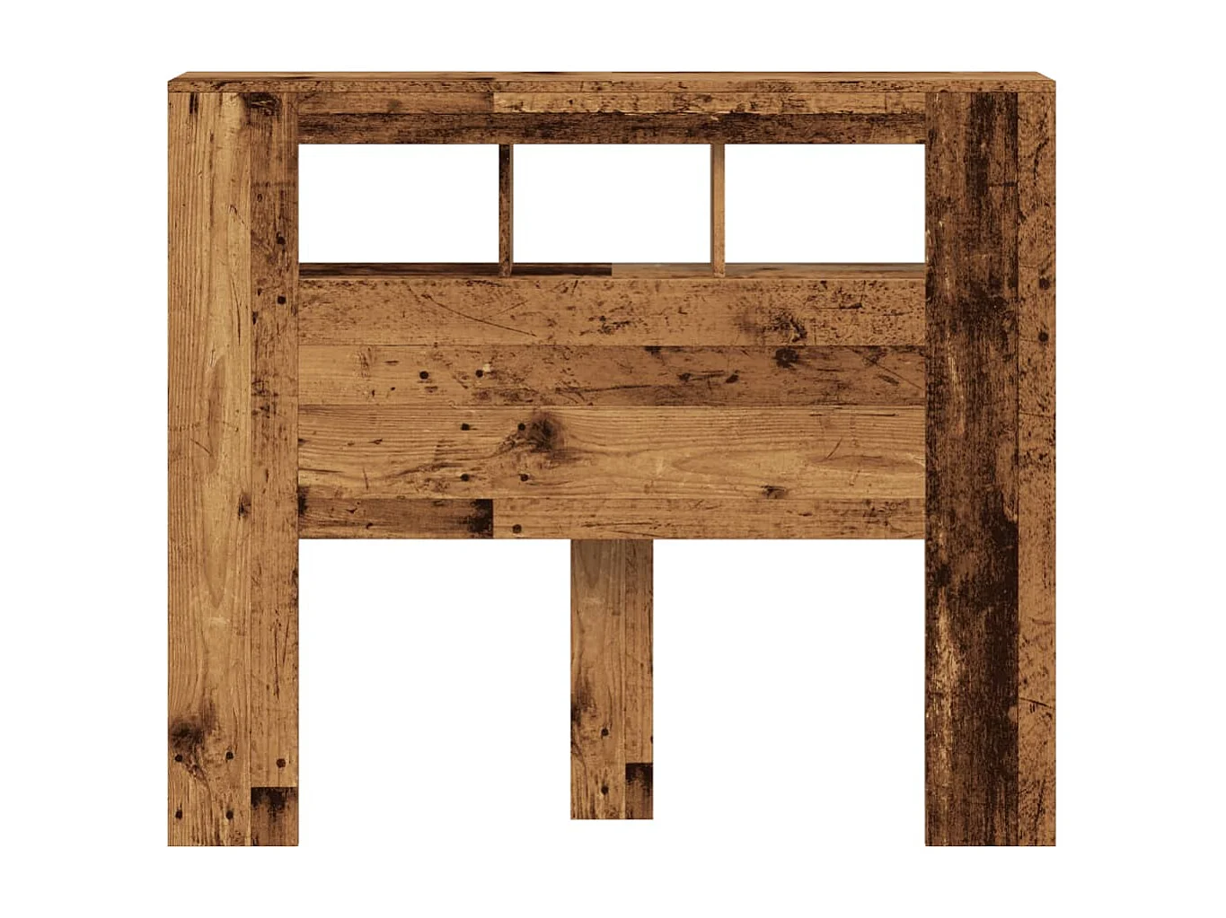 Tête de Lit | Panneau de tête pour lit Moderne à LED vieux bois 120x18,5x103,5cm bois d'ingénierie