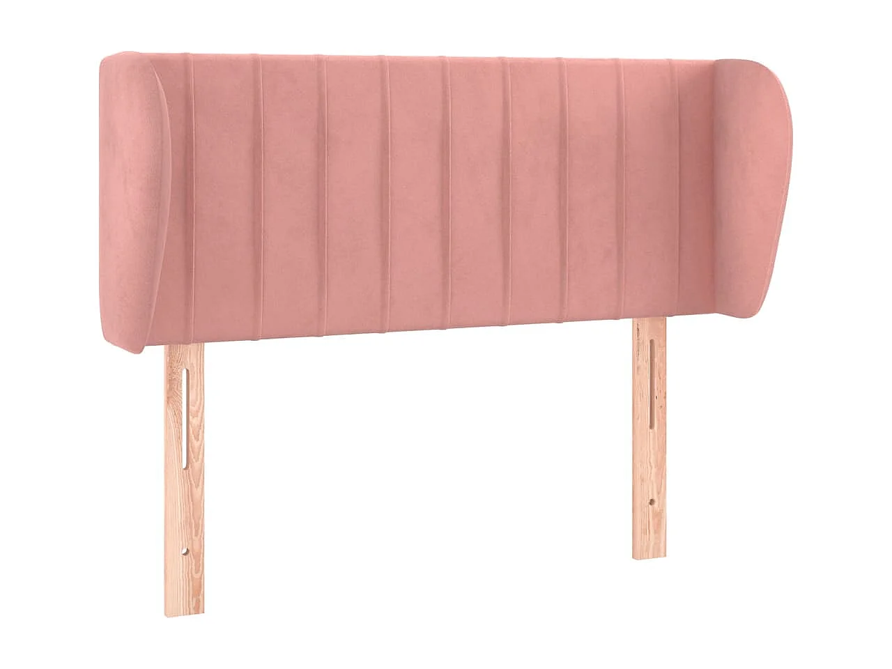 Tête de Lit | Panneau de tête pour lit Moderne avec oreilles Rose 103x23x78/88 cm Velours