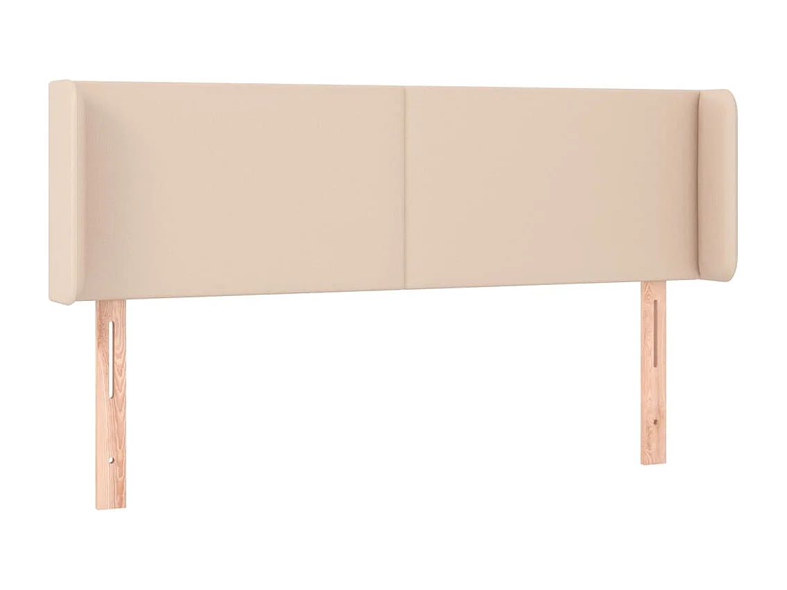 Hoofdbord | Hoofdeinde LED 147x16x78/88 cm kunstleer cappuccinokleurig