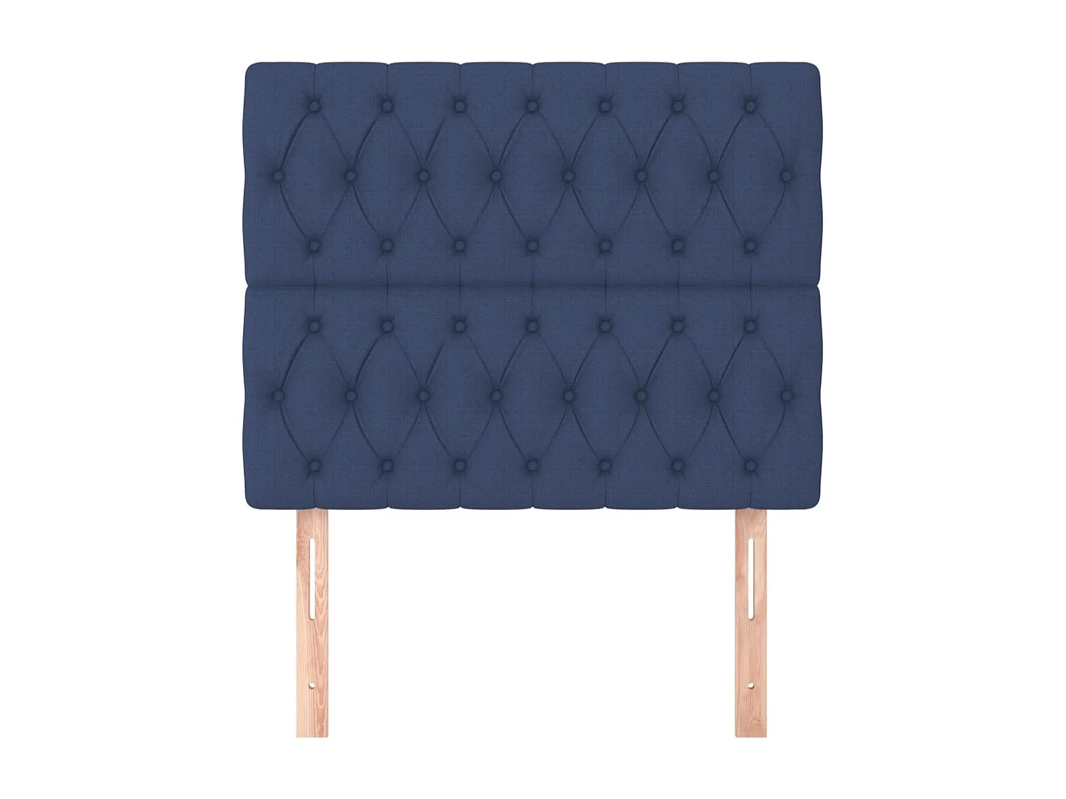 Têtes de lit | Panneaux de tête pour lit Moderne 2 pcs Bleu 100x7x78/88 cm Tissu