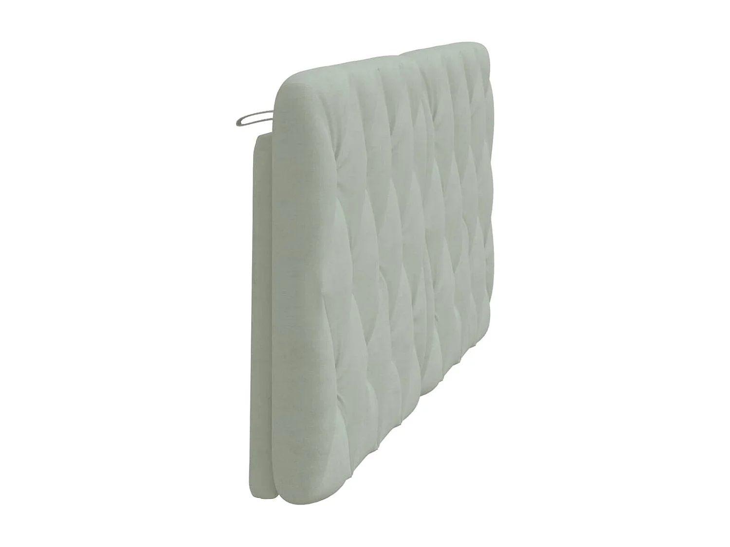 Cabecero de Cama | Cabezal de cama | Mueble de cabecero acolchado terciopelo gris claro 160 cm