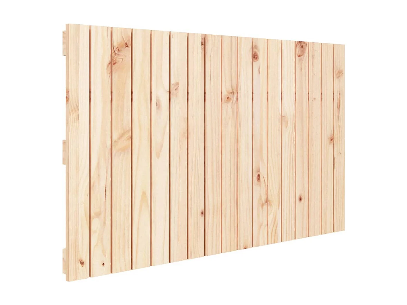 Cabecero de Cama | Cabezal de cama | Mueble de cabecero de pared madera maciza de pino 108x3x60 cm