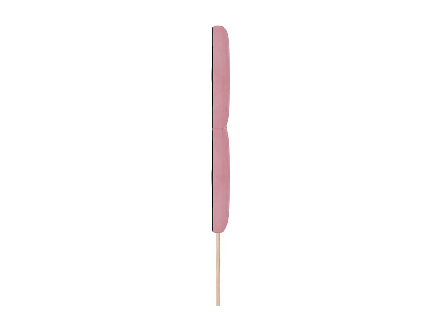 Tête de lit Montage mural | Panneau de tête pour lit Moderne  Géométrique Rose 160 cm Velours