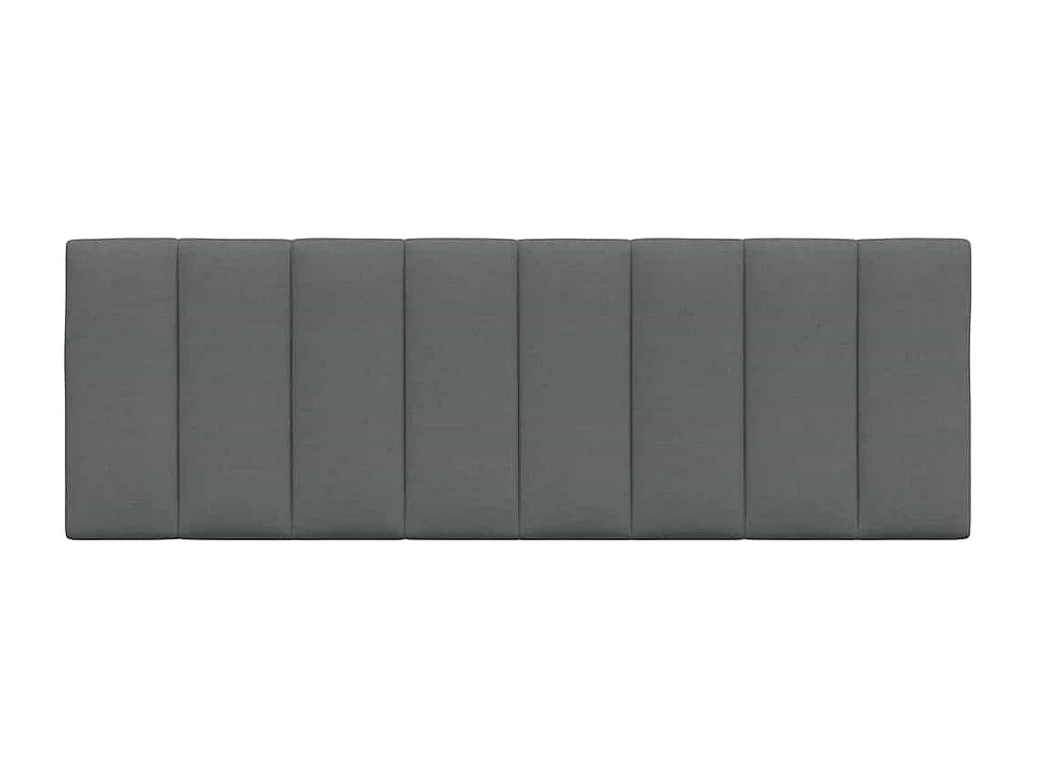 Tête de lit | Coussin de tête de lit | Tête de lit décoratif gris foncé 140 cm tissu