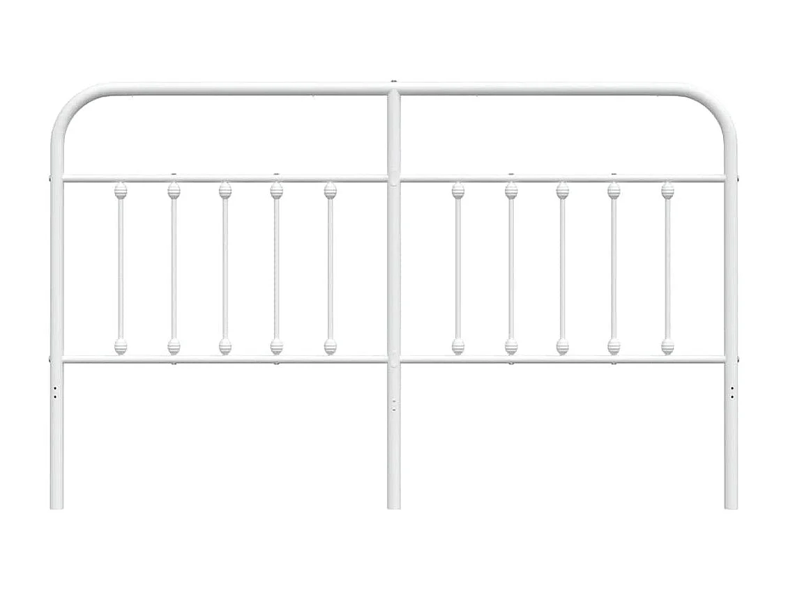 Mueble cabecero | Cabezal de cama | Cabecero de metal blanco 180 cm