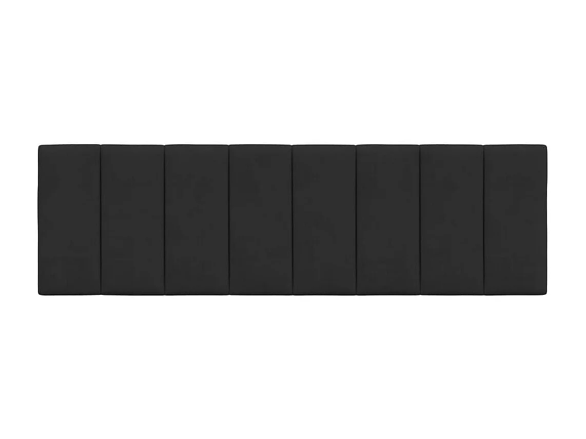 Tête de lit | Coussin de tête de lit | Tête de lit décoratif noir 160 cm velours