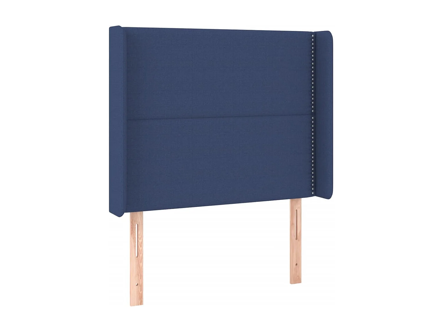 Tête de Lit | Panneau de tête pour lit Moderne à LED Bleu 103x16x118/128 cm Tissu