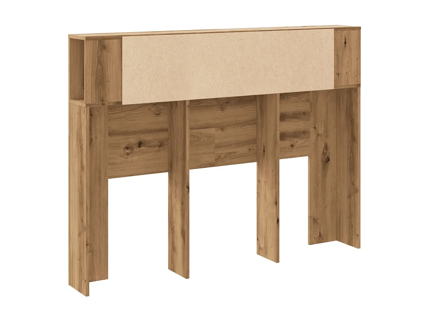 Cabecero de Cama | Cabezal de cama | Mueble de cabecero roble artesanal 140x18,5x102,5 cm madera de ingeniería