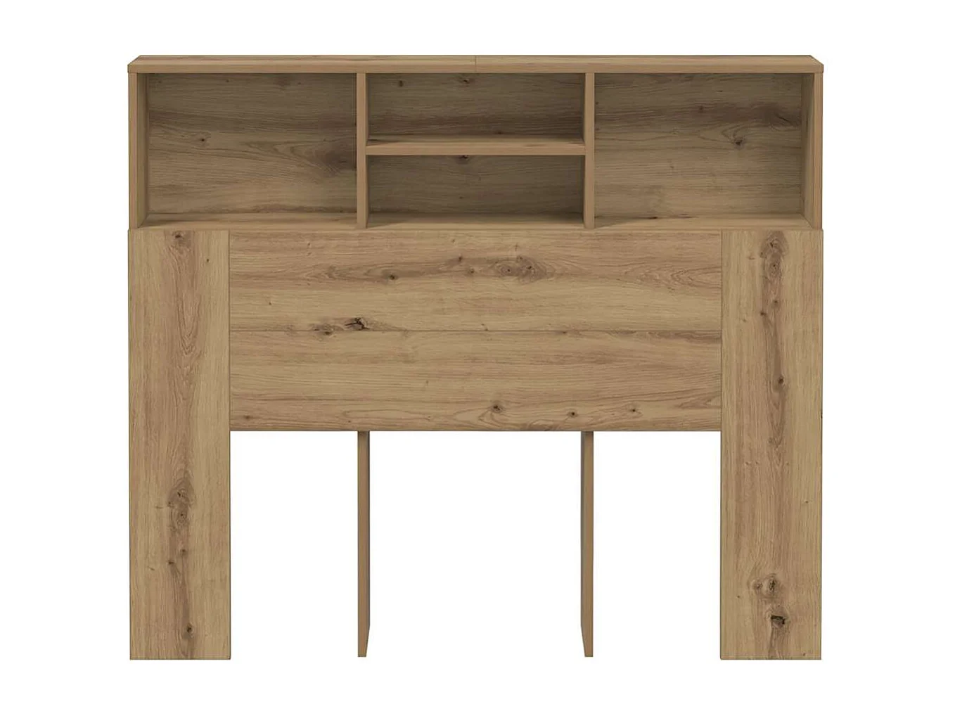 Tête de Lit avec rangement | Armoire de tête de lit chêne artisanal 120x19x103,5 cm