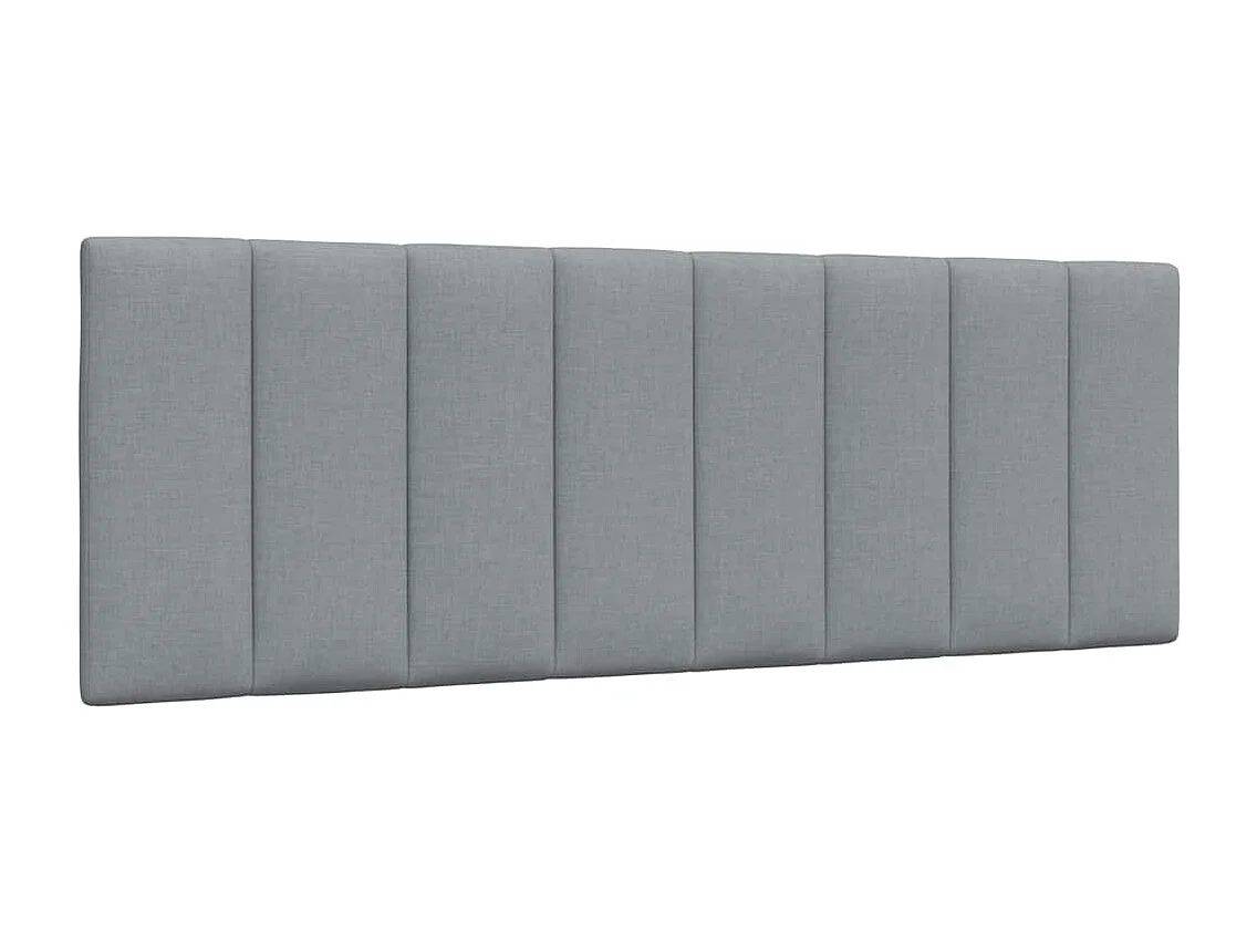 Tête de lit | Coussin de tête de lit | Tête de lit décoratif gris clair 140 cm tissu