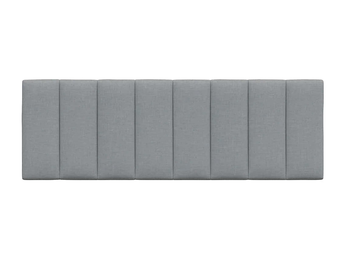 Tête de lit | Coussin de tête de lit | Tête de lit décoratif gris clair 140 cm tissu