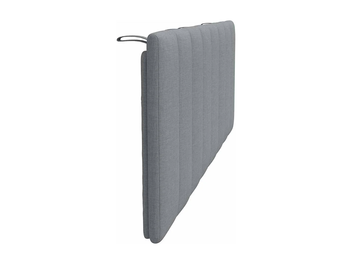 Tête de lit | Coussin de tête de lit | Tête de lit décoratif gris clair 140 cm tissu