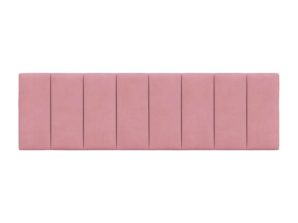 Cabecero de Cama | Cabezal de cama | Mueble de cabecero acolchado Hanko terciopelo rosa 160 cm
