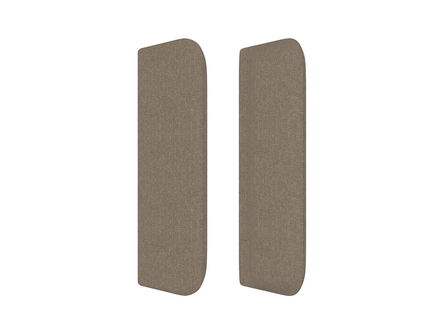 Mueble cabecero | Cabezal de cama | Cabecero de tela gris taupe 147x16x78/88 cm