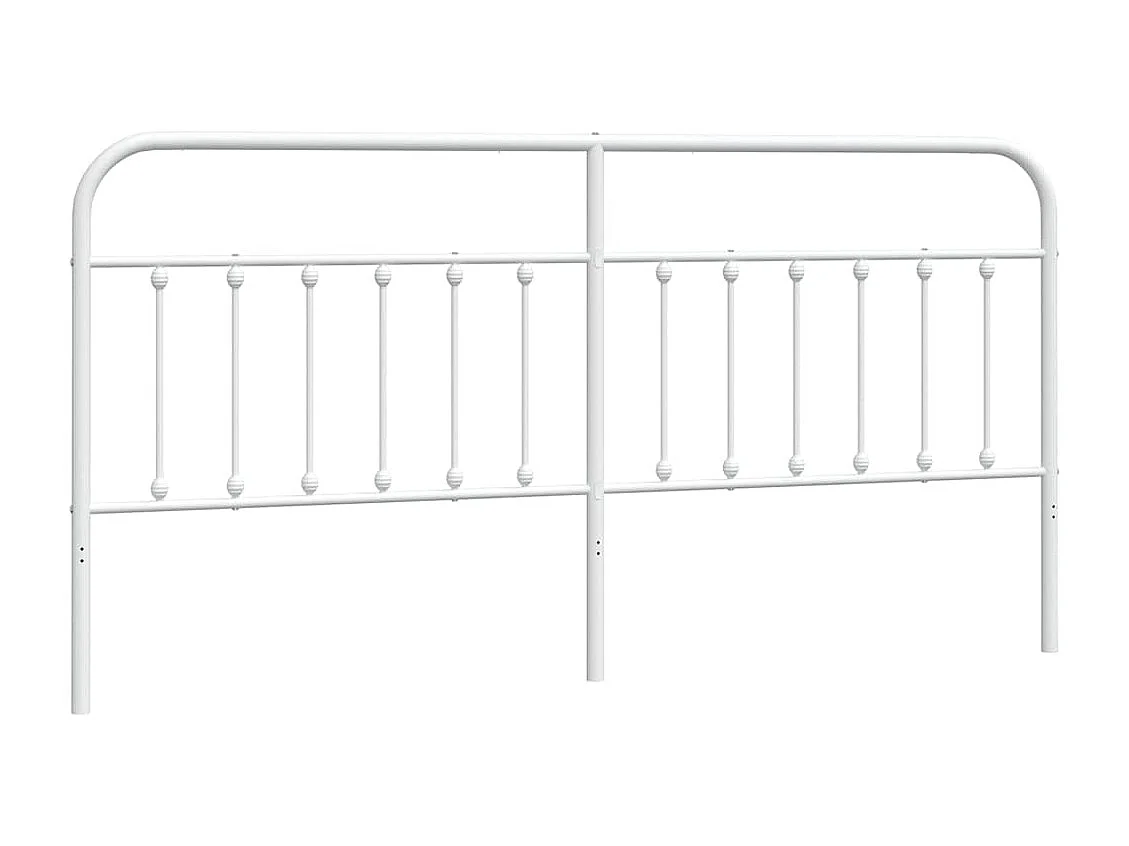 Mueble cabecero | Cabezal de cama | Cabecero de metal blanco 193 cm