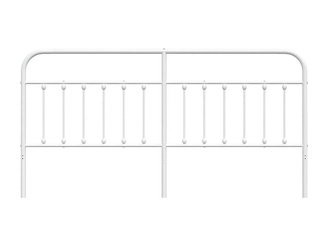 Mueble cabecero | Cabezal de cama | Cabecero de metal blanco 193 cm