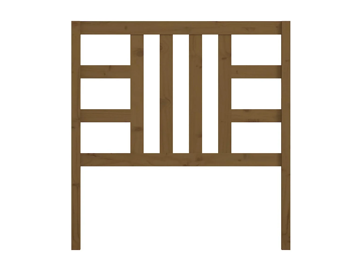 Tête de Lit | Panneau de tête pour lit Moderne Marron miel 106x4x100 cm Bois massif de pin