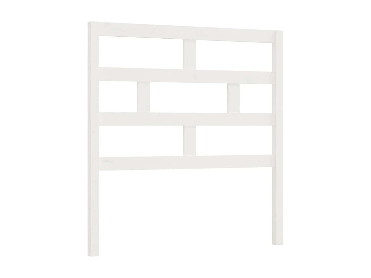 Tête de Lit | Panneau de tête pour lit Moderne Blanc 96x4x100 cm Bois massif de pin