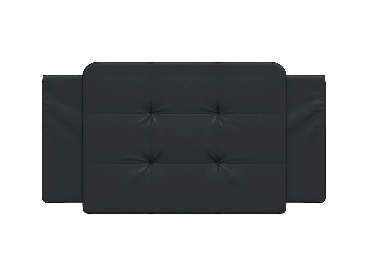 Tête de lit | Coussin de tête de lit | Tête de lit décoratif noir 100 cm similicuir