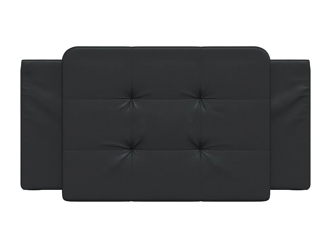 Tête de lit | Coussin de tête de lit | Tête de lit décoratif noir 100 cm similicuir