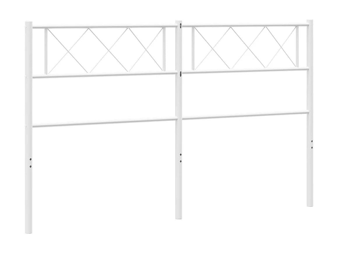 Mueble cabecero | Cabezal de cama | Cabecero de metal blanco 120 cm