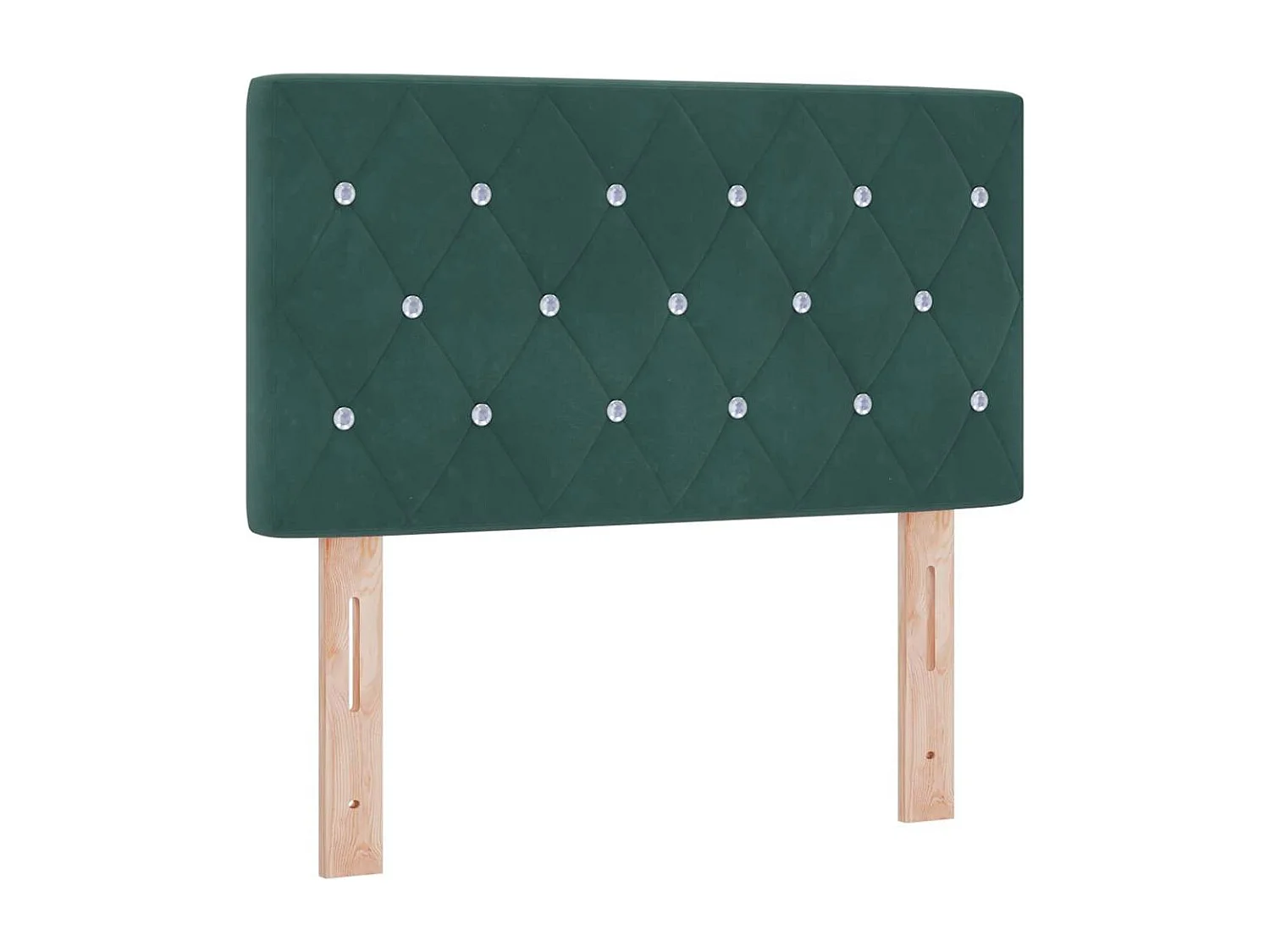 Mueble cabecero | Cabezal de cama | Cabecero de Terciopelo Argyle Verde oscuro 80 cm Terciopelo